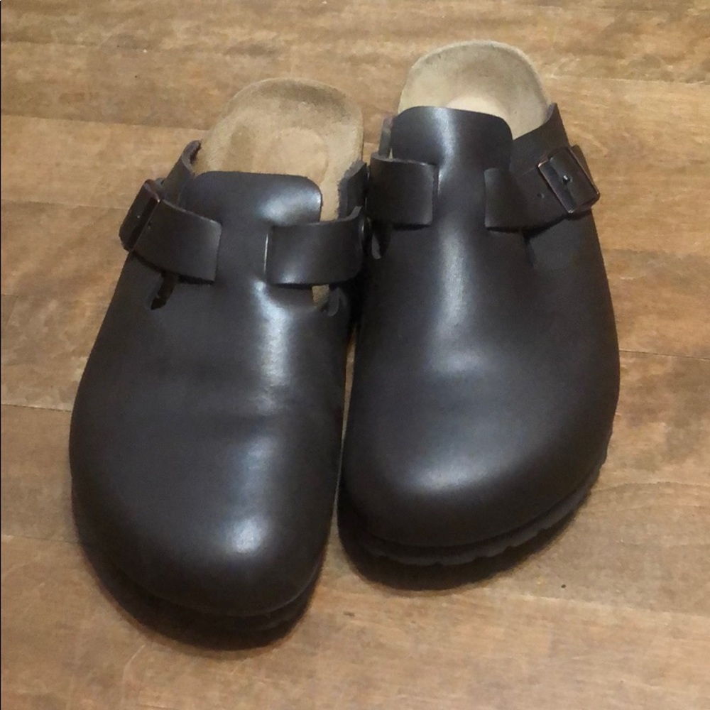 Birkenstock’s leather clogs